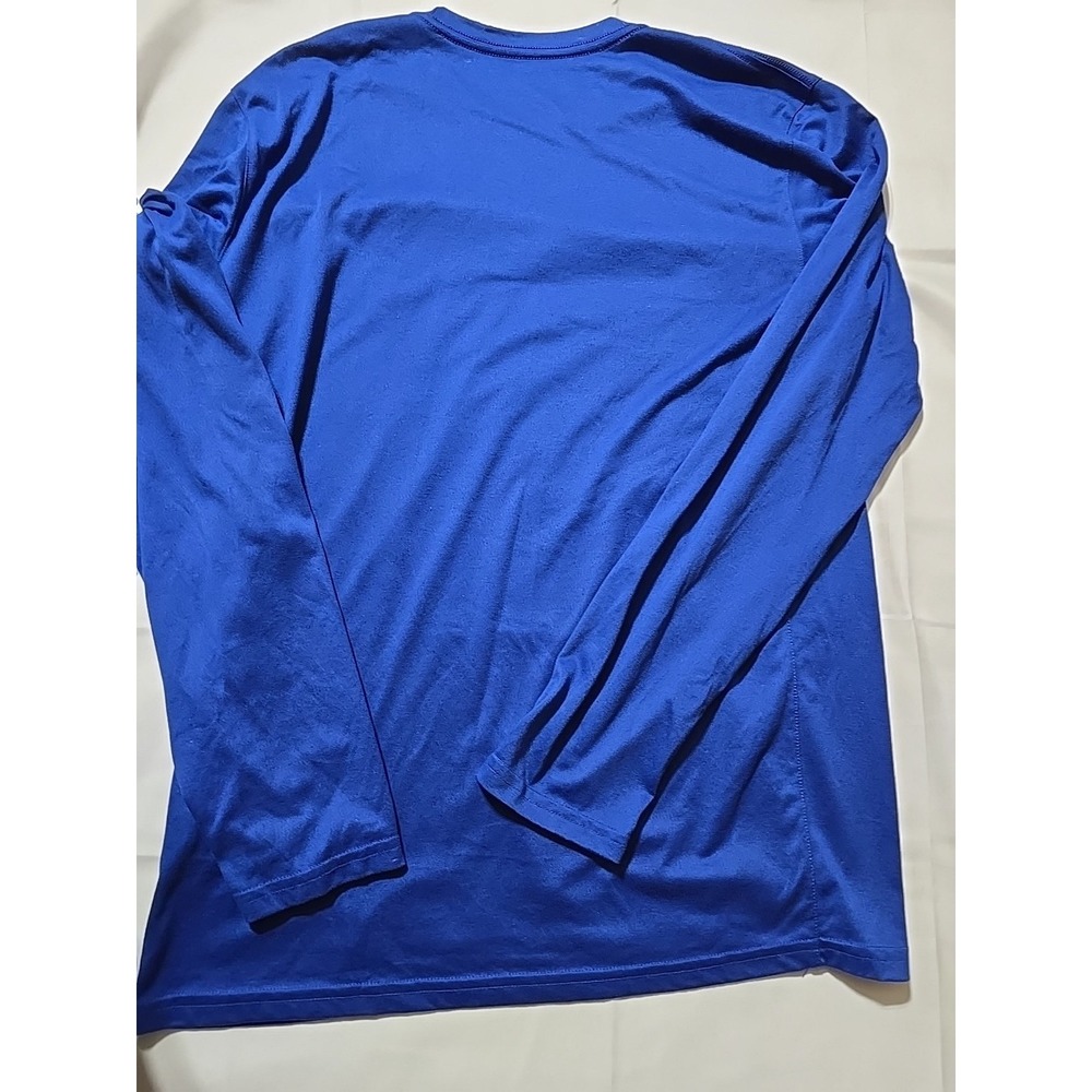 Nike Dri Fit Chicago Cubs Shirt Mens Large Blue MLB Baseball Long Sleeve 2017 - Picture 10 of 10
